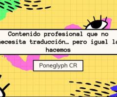 Poneglyph - Servicios Profesionales en Administración, Traducción y Más